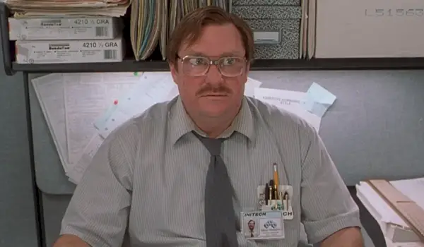 Моля, не се подигравайте на Милтън от Office Space