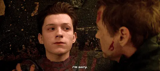 Peter Parker dit à Tony Stark qu'il