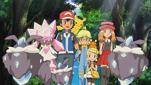 Ash en vrienden in de Pokémon-film