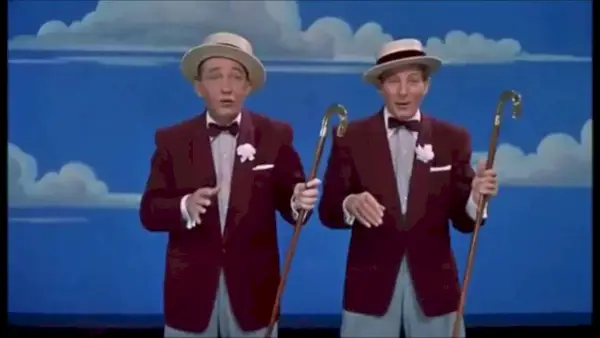 bing crosby danny kaye zpívat modré nebe v bílých Vánocích