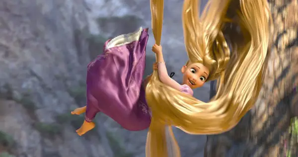 Mandy Moore kot Rapunzel v filmu Tangled