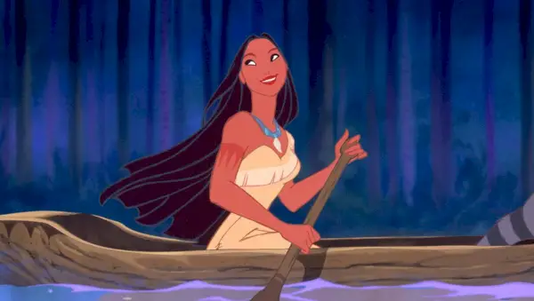 Pocahontas în filmul Disney din 1995 cu același nume (Disney)