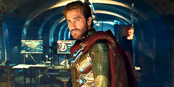 Jake Gyllenhaal kot Quintin Beck (alias Mysterio) v Spider-Man: Daleč od doma