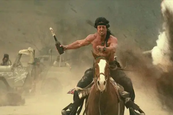 Rambo à cheval dans Rambo III