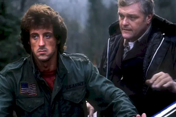 Sylvesteris Stallone filme „Pirmasis kraujas“.