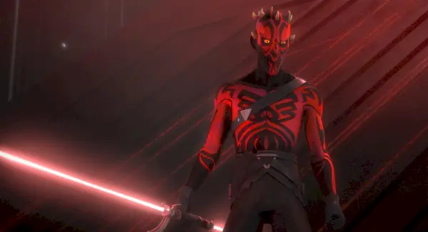 Darth Maul gør sig klar til kamp i Star Wars Rebels.