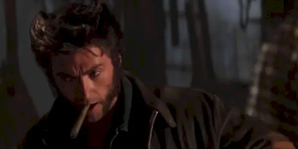 Hugh Jackman com a Wolverine a X-Men