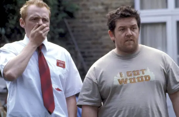 Saimons Pegs un Niks Frosts filmā Shaun of the Dead (Universal Pictures)