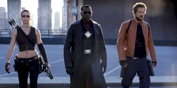 Jessica Biel, Wesley Snipes und Ryan Reynolds in Blade: Trinity