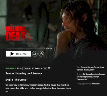 „The Walking Dead“ 11 sezonas „Netflix“ išleidimo data Netflix.webp