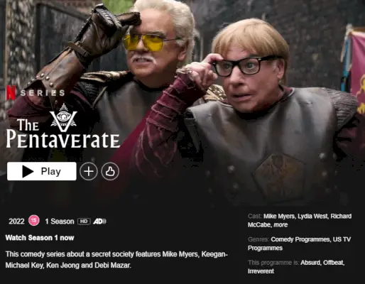 Étiquette Pentaverate sur Netflix