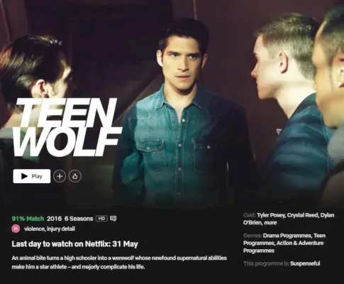 Obavijest o uklanjanju za Teen Wolf.webp