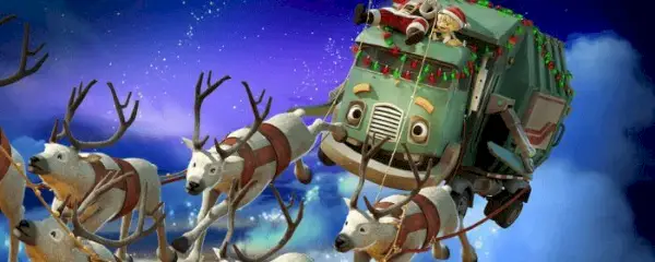 Vuilniswagen Kerstmis