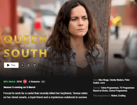 Kada „Queen of the South“ 5 sezonas bus rodomas „Netflix“ finale