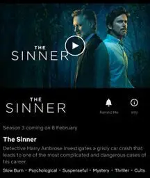 The Sinner Seizoen 3 Netflix-release