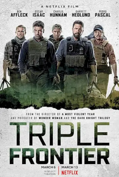 Triple Frontier Netflix reklāmas plakāts