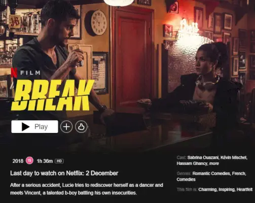 A Break Netflix oldal 2022. december 3-án távozik.webp