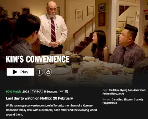 Dátum odstránenia pre Kims Convenience Netflix.webp