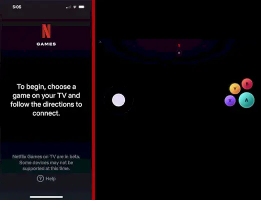 Snimke zaslona Netflix Game Controllera