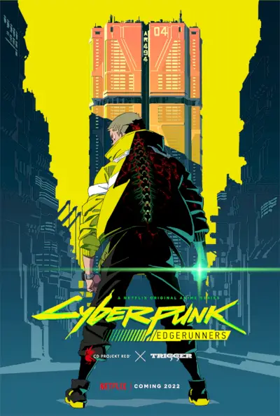 Poster dell'anime Netflix di Cyberpunk Edgerunner