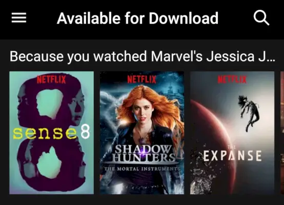 Disponibile per il download su Netflix