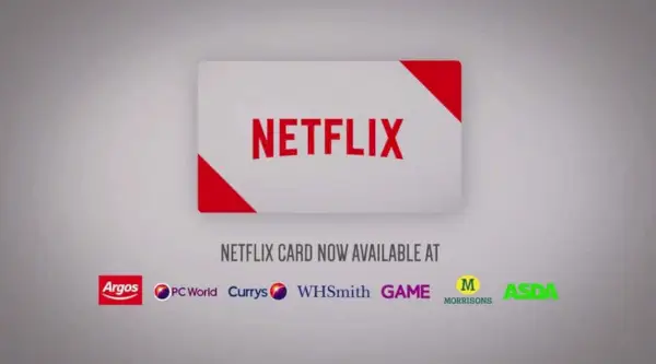 Netflix in het VK introduceert een nieuwe cadeaukaartservice