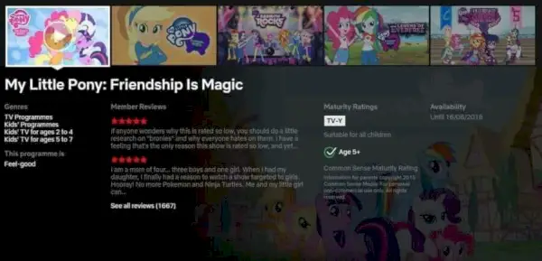 My Little Pony يغادر Netflix