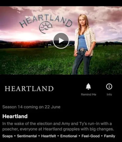 Heartland Sezonul 14 Netflix Marea Britanie Date