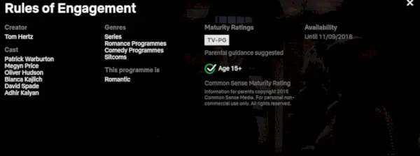 Rules Of Engagement Septembra zapušča Netflix