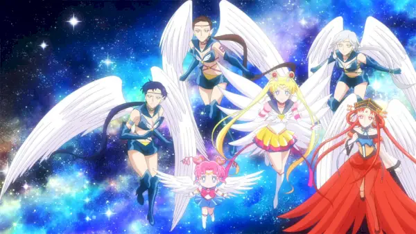 Sailor Starlights Pretty Guardian Sailor Moon Cosmos filmen del 1 og del 2 kommer til Netflix i august 2024