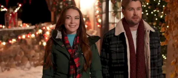 Falling Inn Navidad Película de Netflix Lindsay Lohan