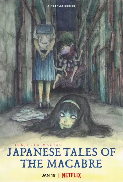 Junji Ito Maniac Japanilaiset Tales Of The Macabre tulevat Netflixiin tammikuussa 2023 Poster.webp