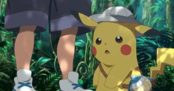 „Pokemon“ filmo džiunglių paslaptys „Netflix Explorer“ Pikachu