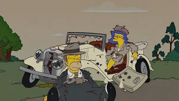 Simpsons Bonnie og Clyde