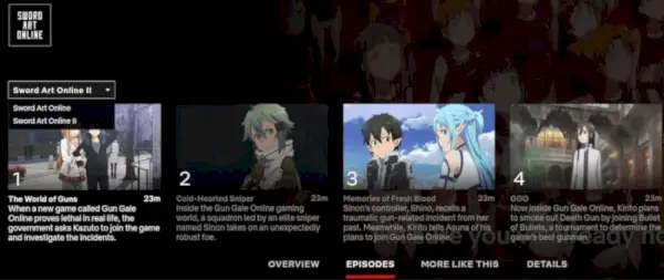 Sword Art Online Episode List