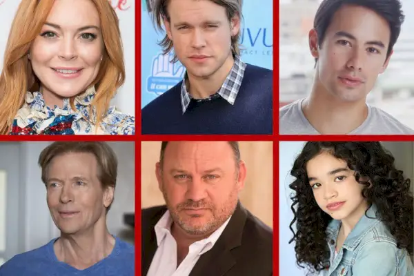 Cast Grid voor kerstfilm Lindsay Lohan