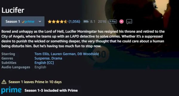 ‘Lucifer’ verlaat Prime Video in Groot-Brittannië; Eindelijk op weg naar Netflix?