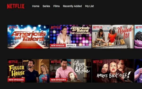 Americas Got Talent på Netflix