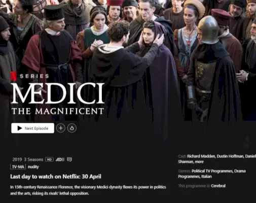 A Medici eltávolításának dátuma a Netflixen 2024.webp