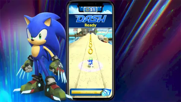 Sonic Prime Dash Netflix-spel med Sonic.webp