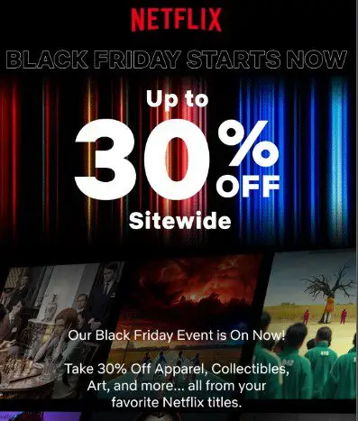 Ofertas da Black Friday da Netflix Shop.webp