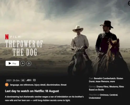 Último dia para assistir O poder do cachorro no Netflix.webp