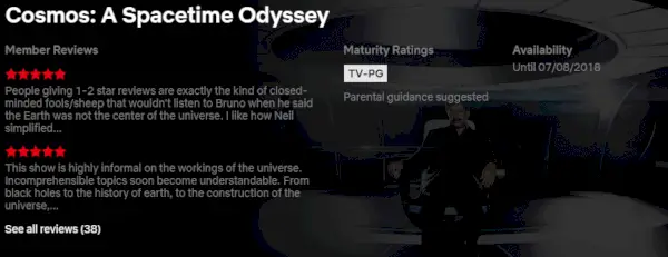 Cosmos: A Spacetime Odyssey opouští Netflix v srpnu 2018