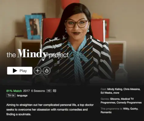 The Mindy Project forlader Netflix januar 2024