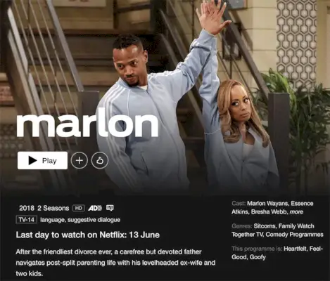 Komediserien 'Marlon' lämnar Netflix i juni 2023