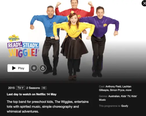 'The Wiggles' jättää Netflixin toukokuussa 2022