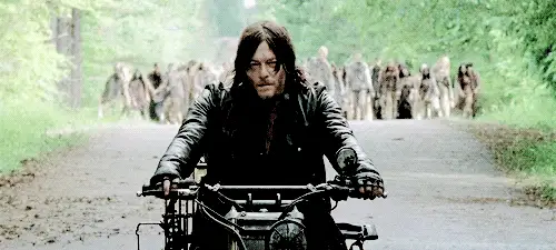 daryl dixon na bicykli