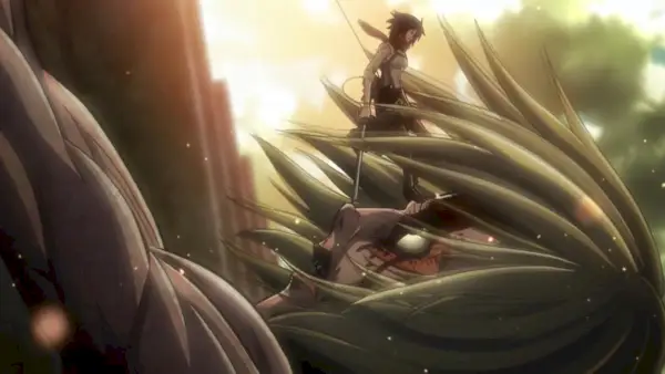 Attack on Titan anime.