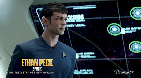 Ethan Peck kao Spock