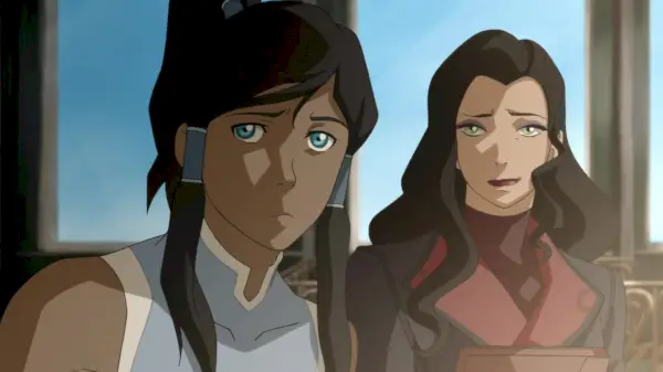 Korra a Asami (Korrasami) v The Legend of Korra